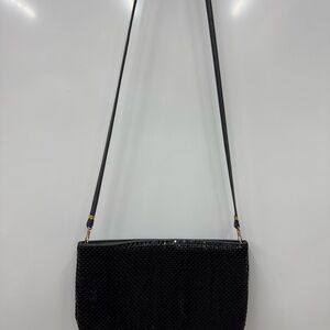 Whiting & Davis Black Crossbody Bag
